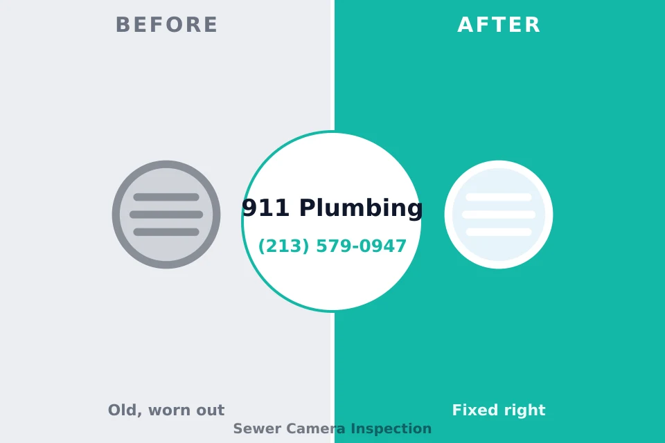 Before and after: plumbing company Lynn Haven, FL